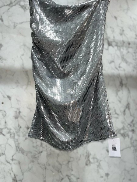 Vestido Plateado