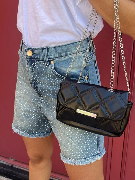 Bermuda Azul Luisana con Hotfix